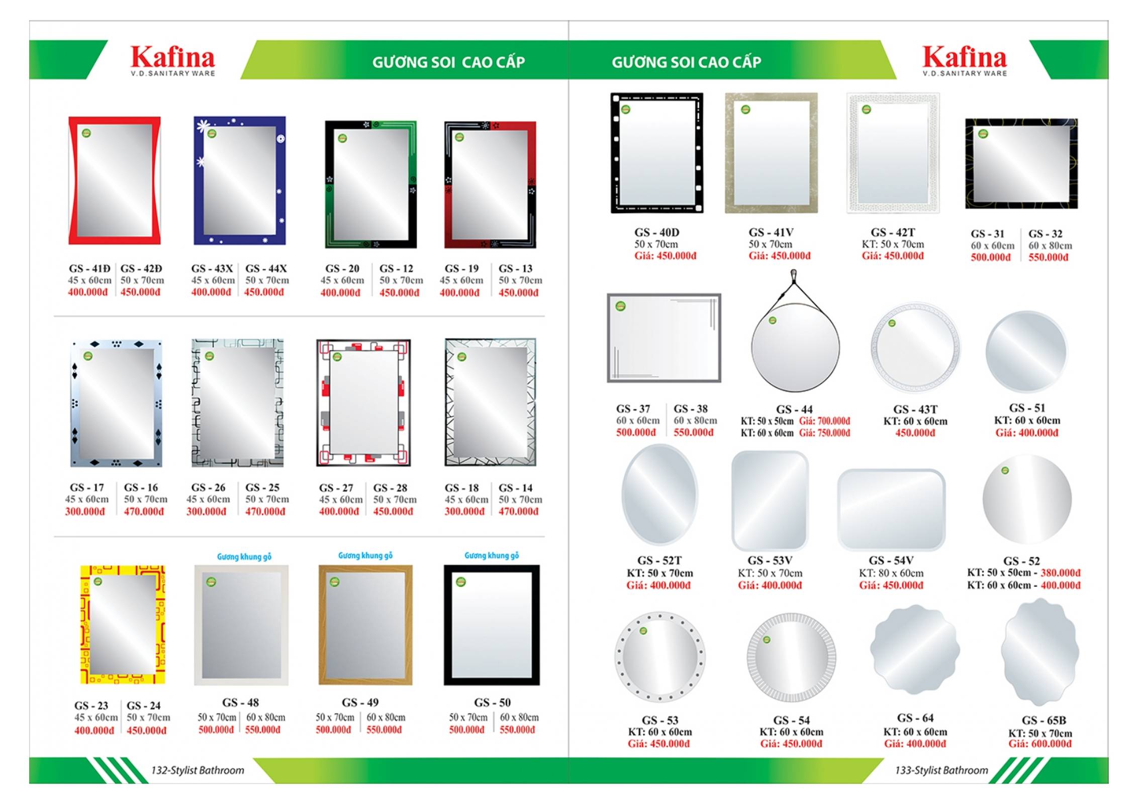 Thiết bị vệ sinh KAFINA Catalogue và Bảng giá mới nhất /Page 66